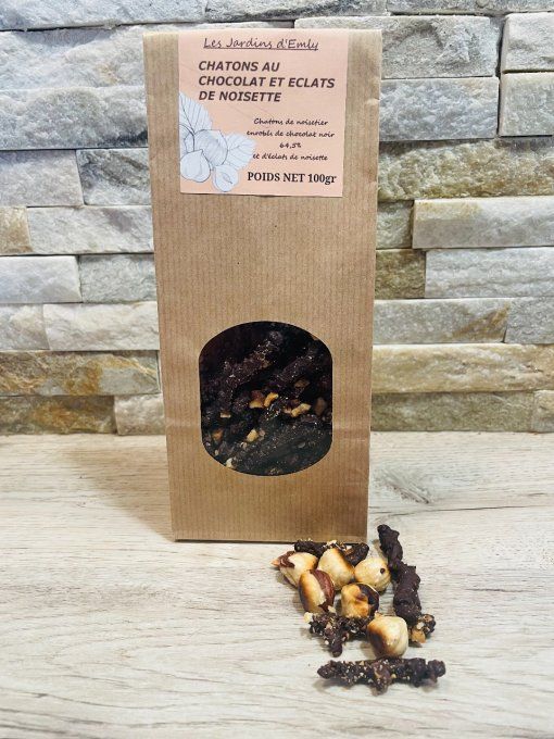 CHATONS AU CHOCOLAT ET ÉCLATS DE NOISETTES 100gr